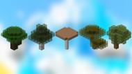 Trees of the overworld in Minecraft (Image via Mojang Studios)